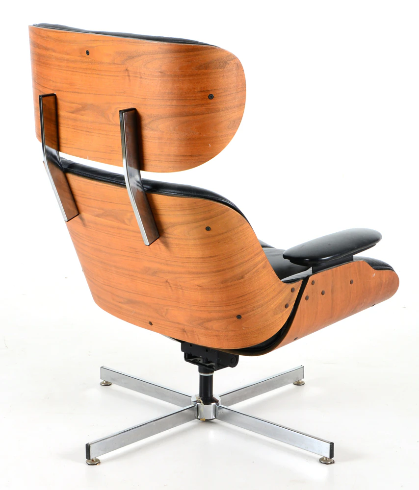 Selig Manufacturing Co. Eames Style Chair and Ottoman : EBTH