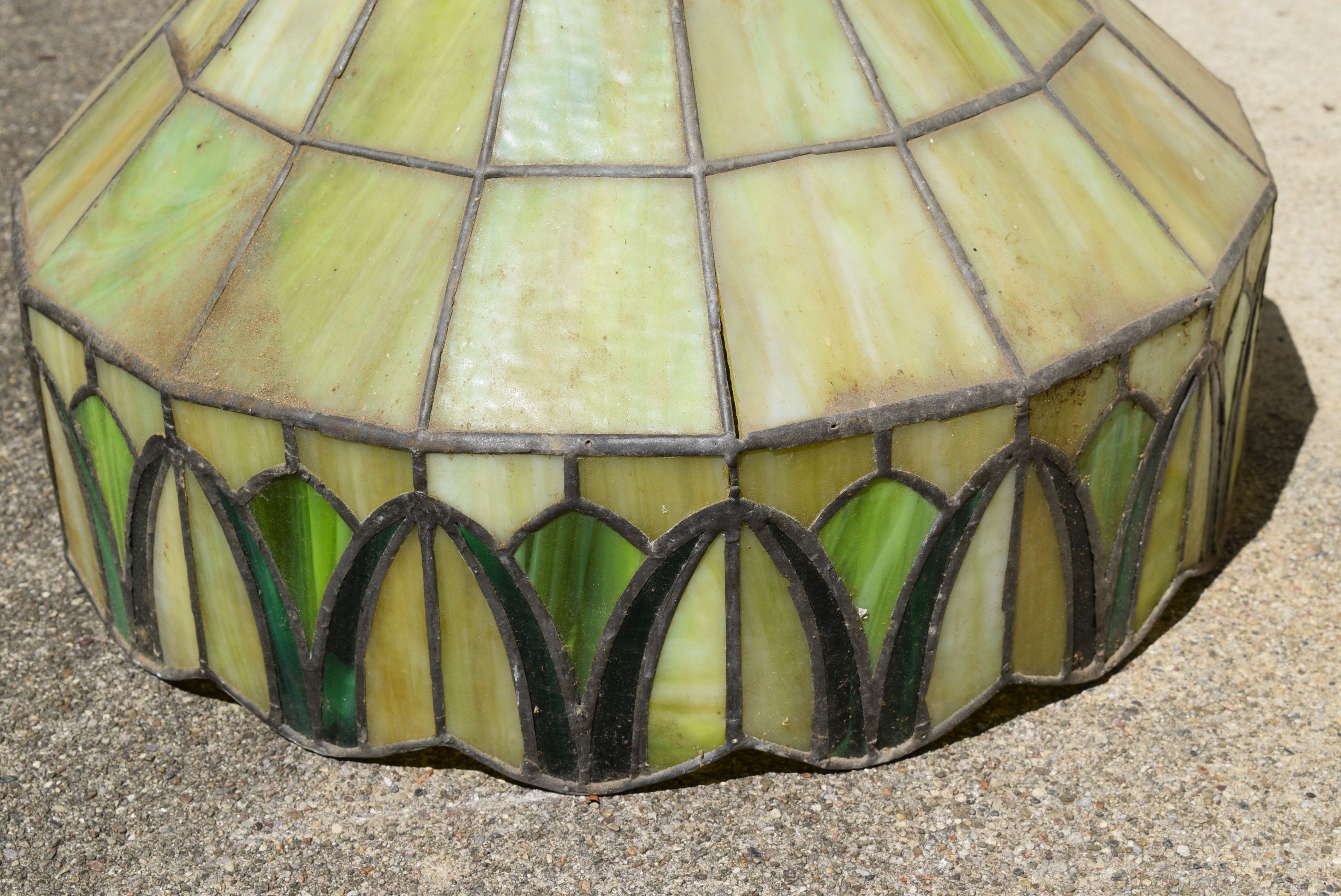 Green Stained Glass Pendant Light Fixture EBTH