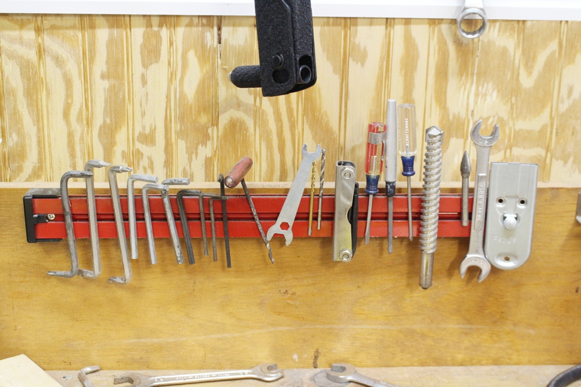 Huge Hand Tool Collection and Organizer Plus Peg Hooks EBTH