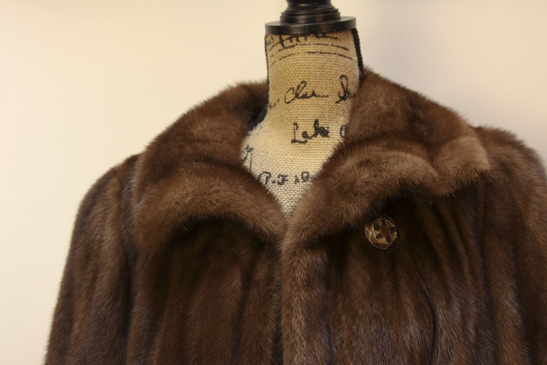 Louis Feraud Brown Fur Coat