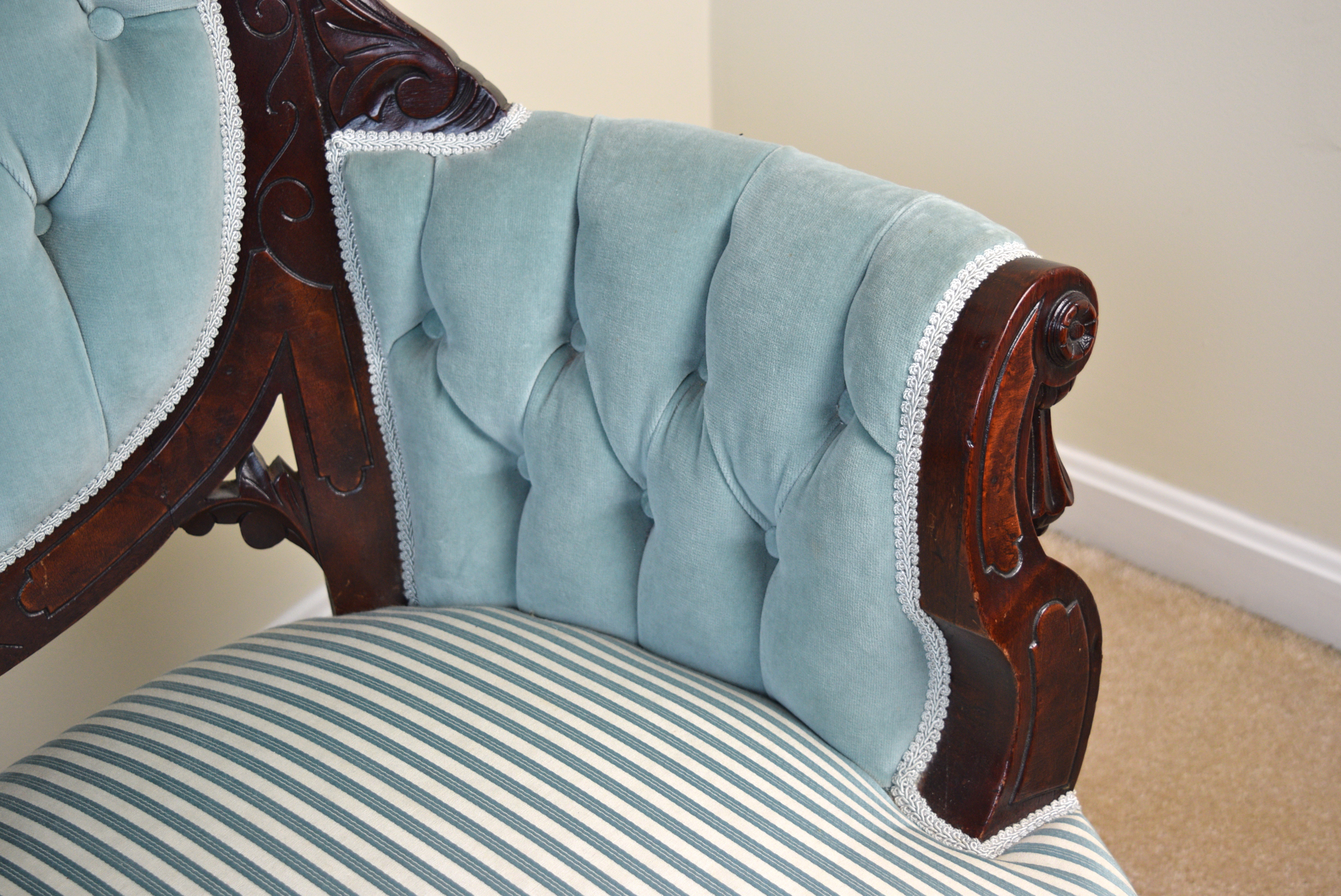 Antique Victorian Style Tub Chair EBTH