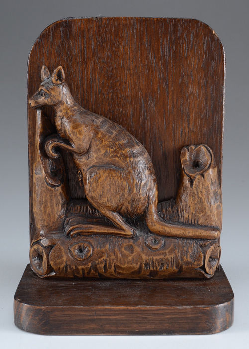 Handcarved Australian Bookends EBTH