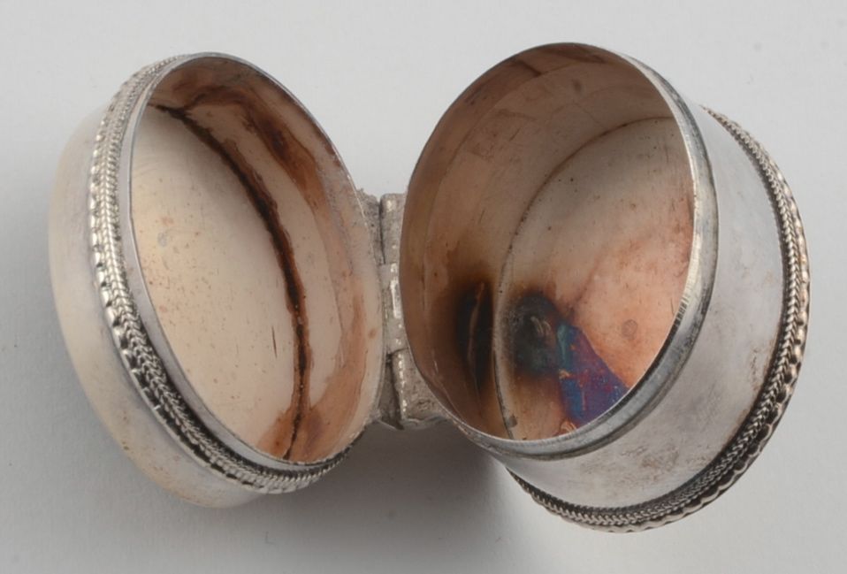 Sterling Silver Trilobite Fossil Pill Box EBTH