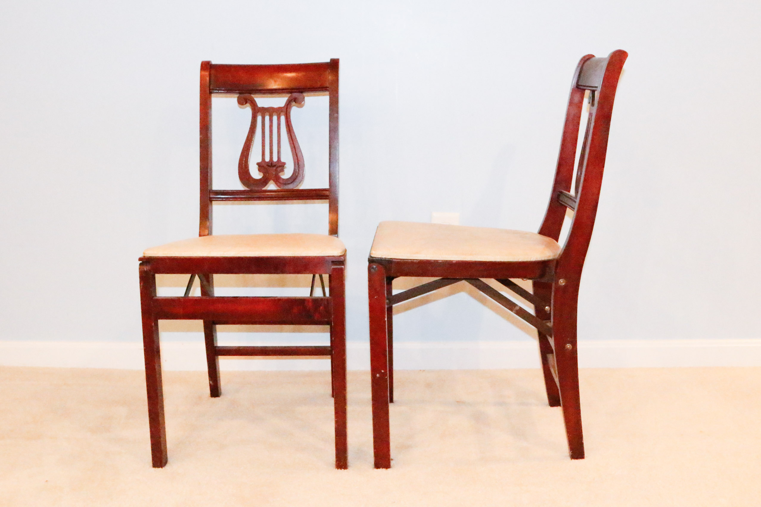 Vintage Folding Table and Chair Set EBTH