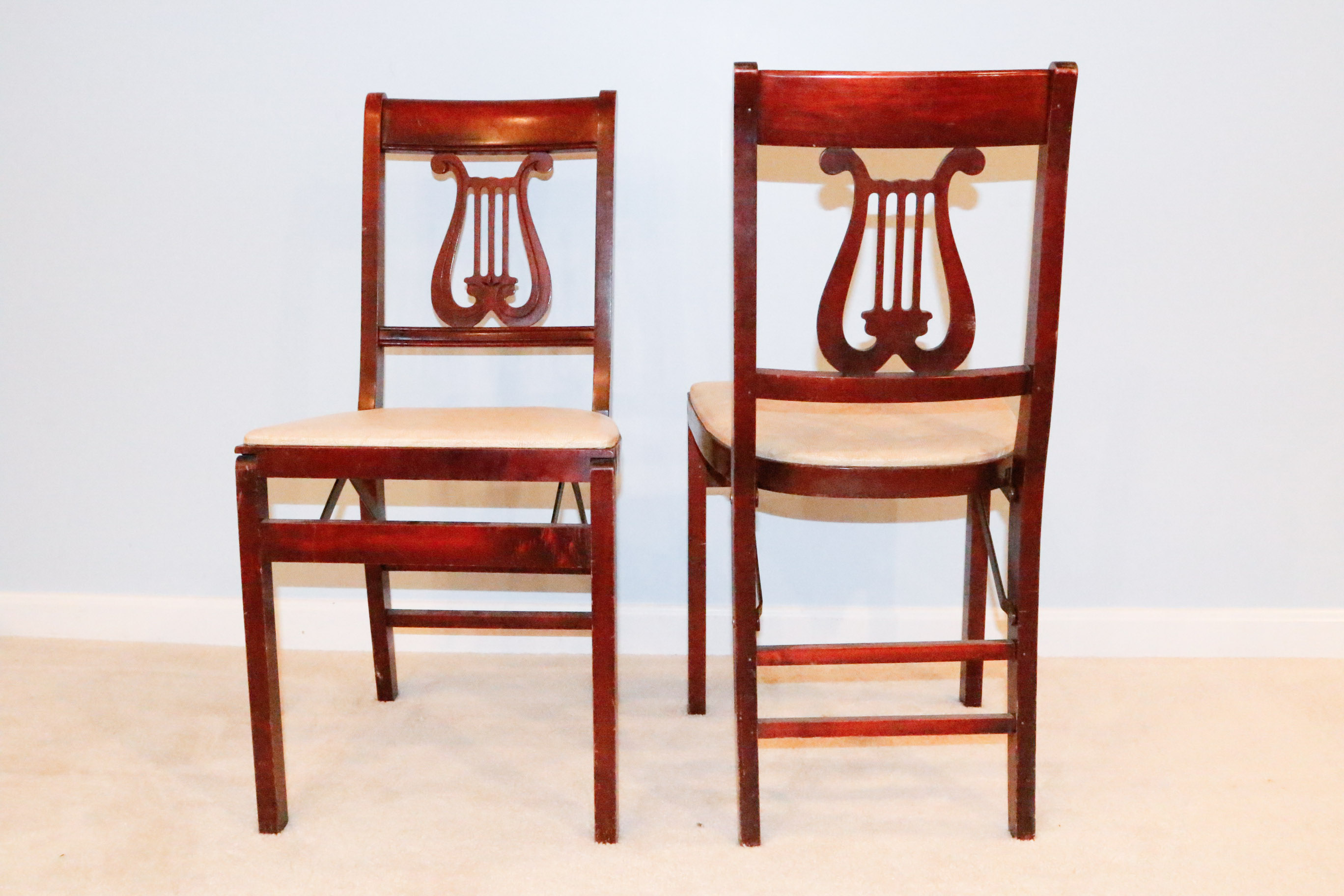 Vintage Folding Table and Chair Set EBTH