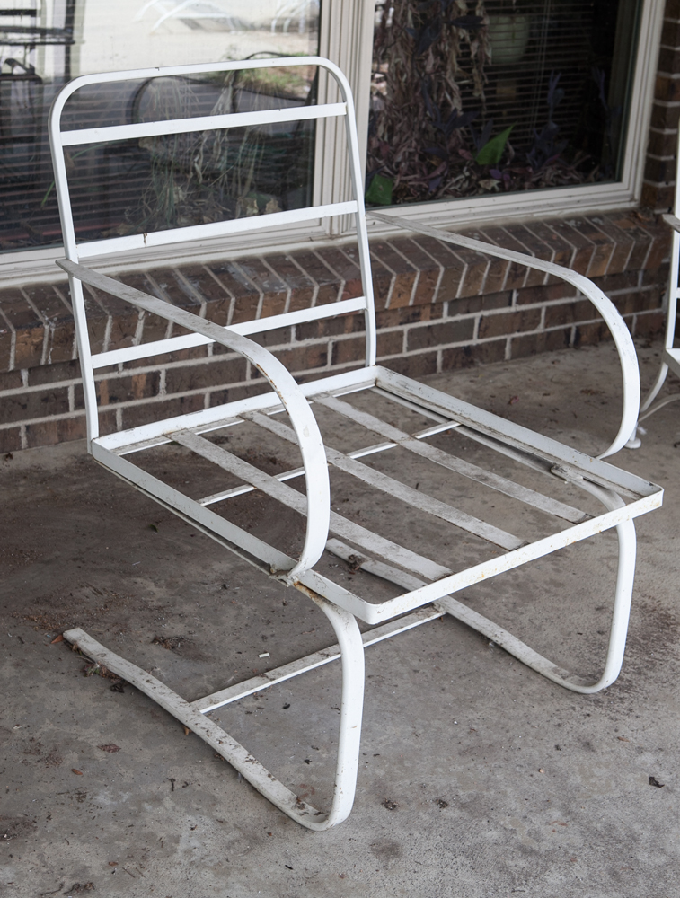 MidCentury Wrought Iron Patio Set EBTH