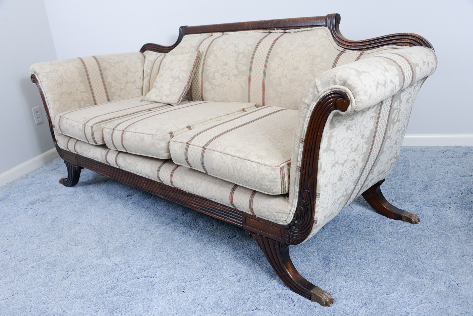 Upholstered Duncan Phyfe Federal Style Sofa EBTH