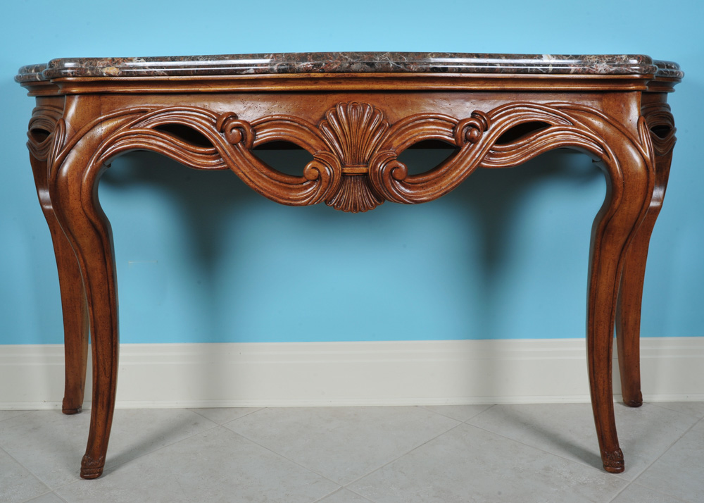 Granite Top Henredon Console Table EBTH