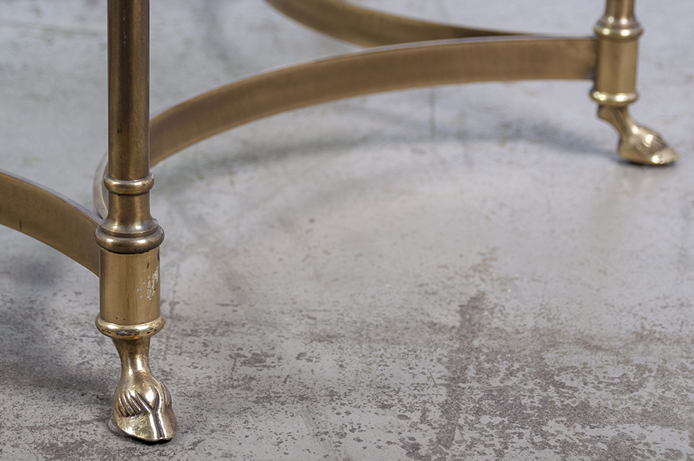 Vintage Hoof Foot Brass Coffee Table EBTH