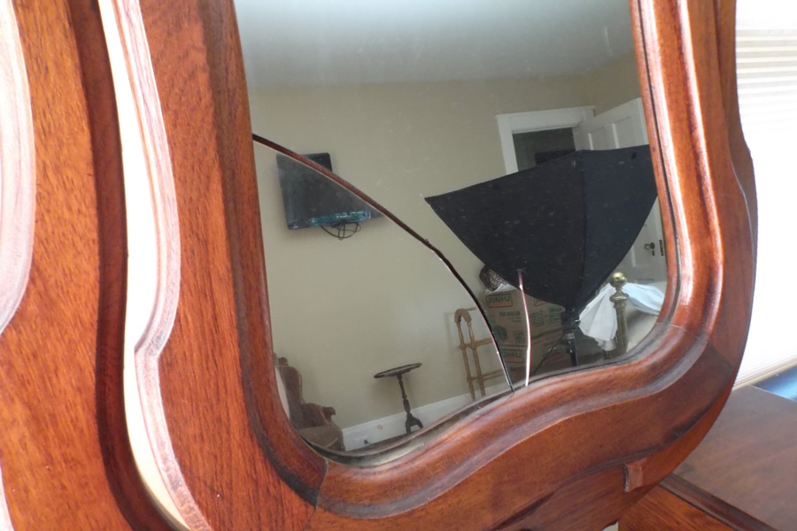 Victorian Walnut Swivel Mirror Dresser EBTH