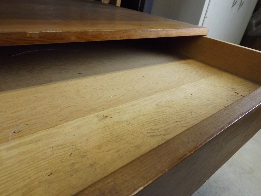 Vintage Wooden Flat File EBTH