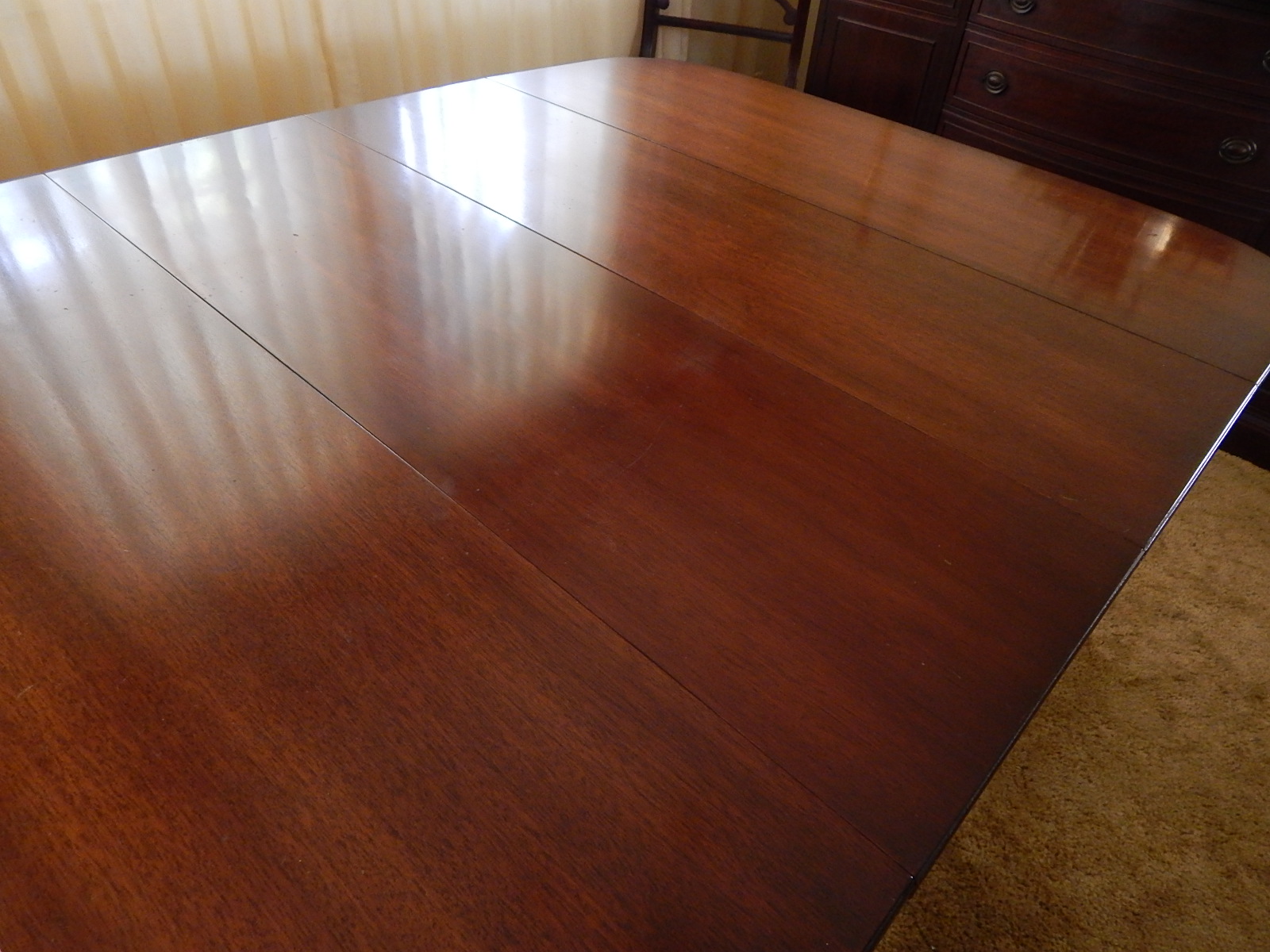 Mahogany Duncan Phyfe Styled Dining Table and Chairs EBTH