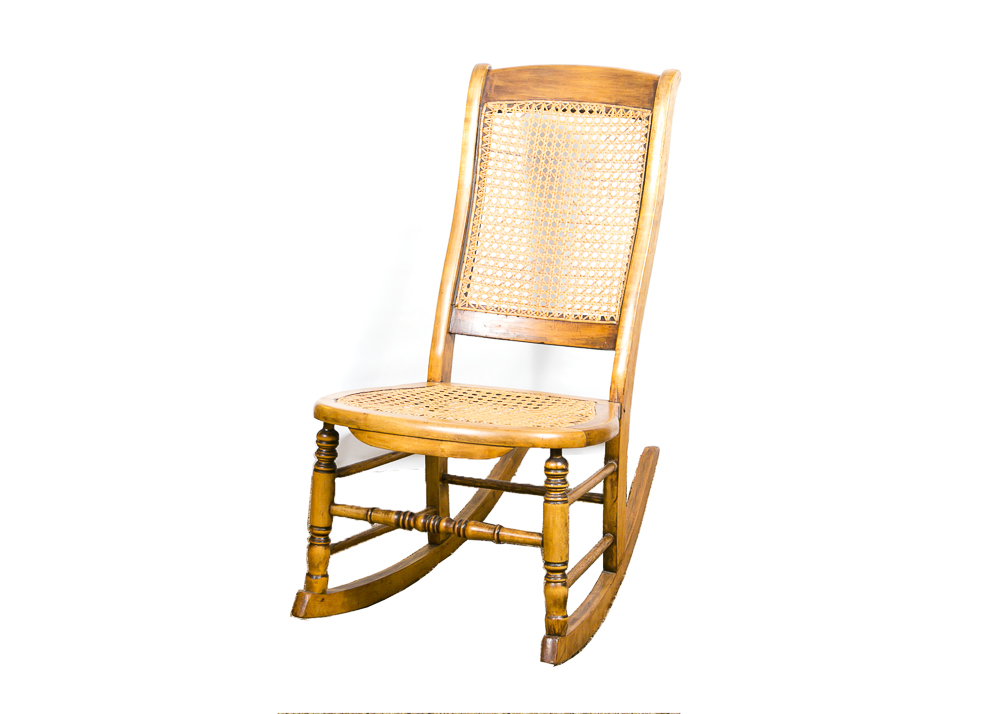 Armless Maple Rocking Chair EBTH