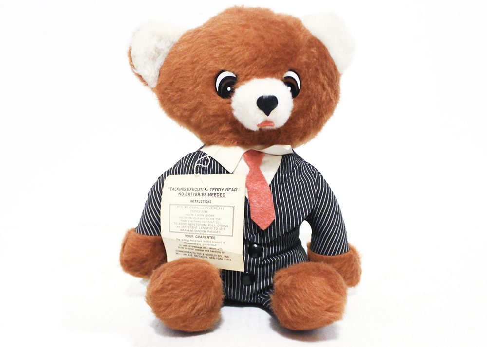 talking executive teddy bear