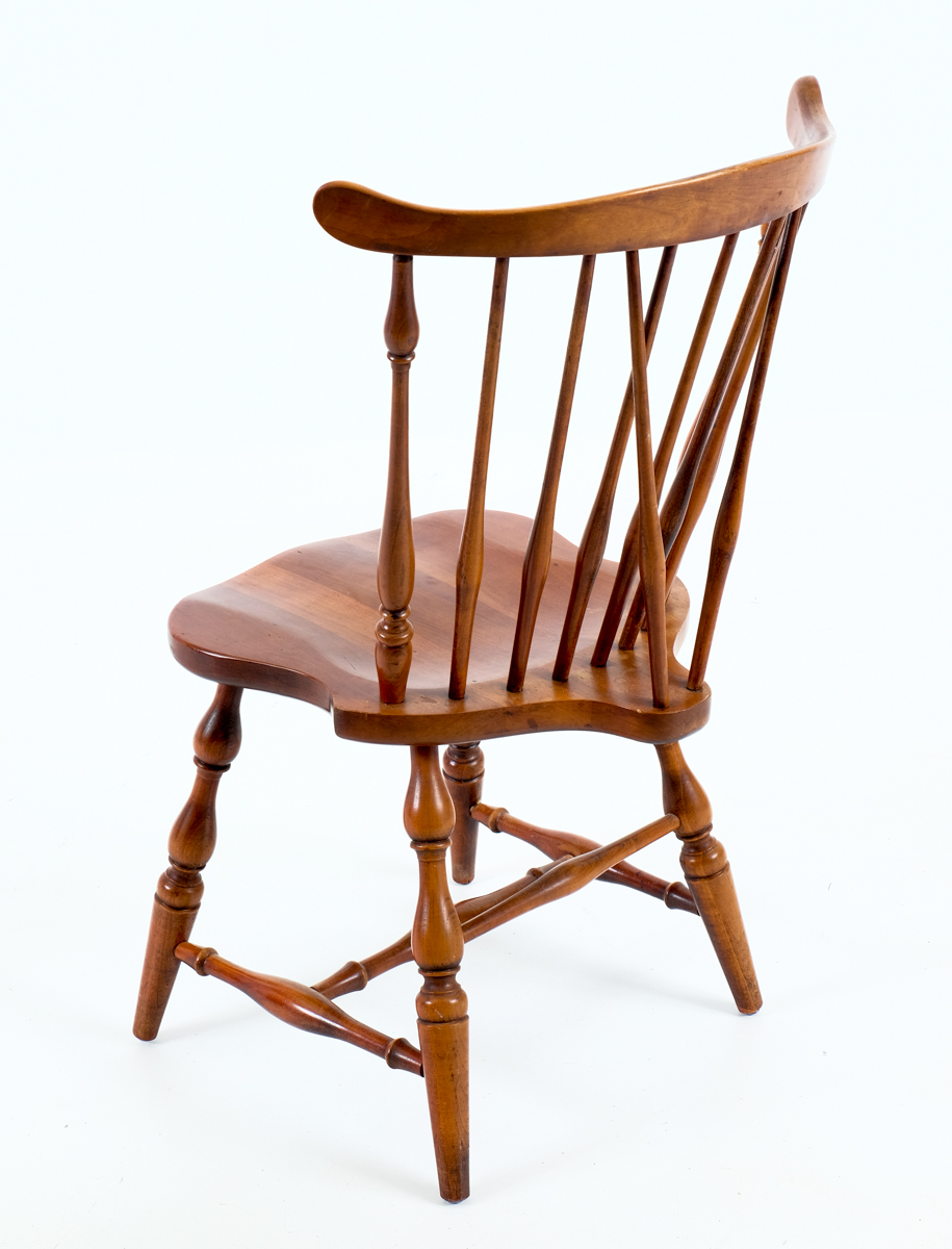 Set of Six Cherry Spindle Back Chairs EBTH