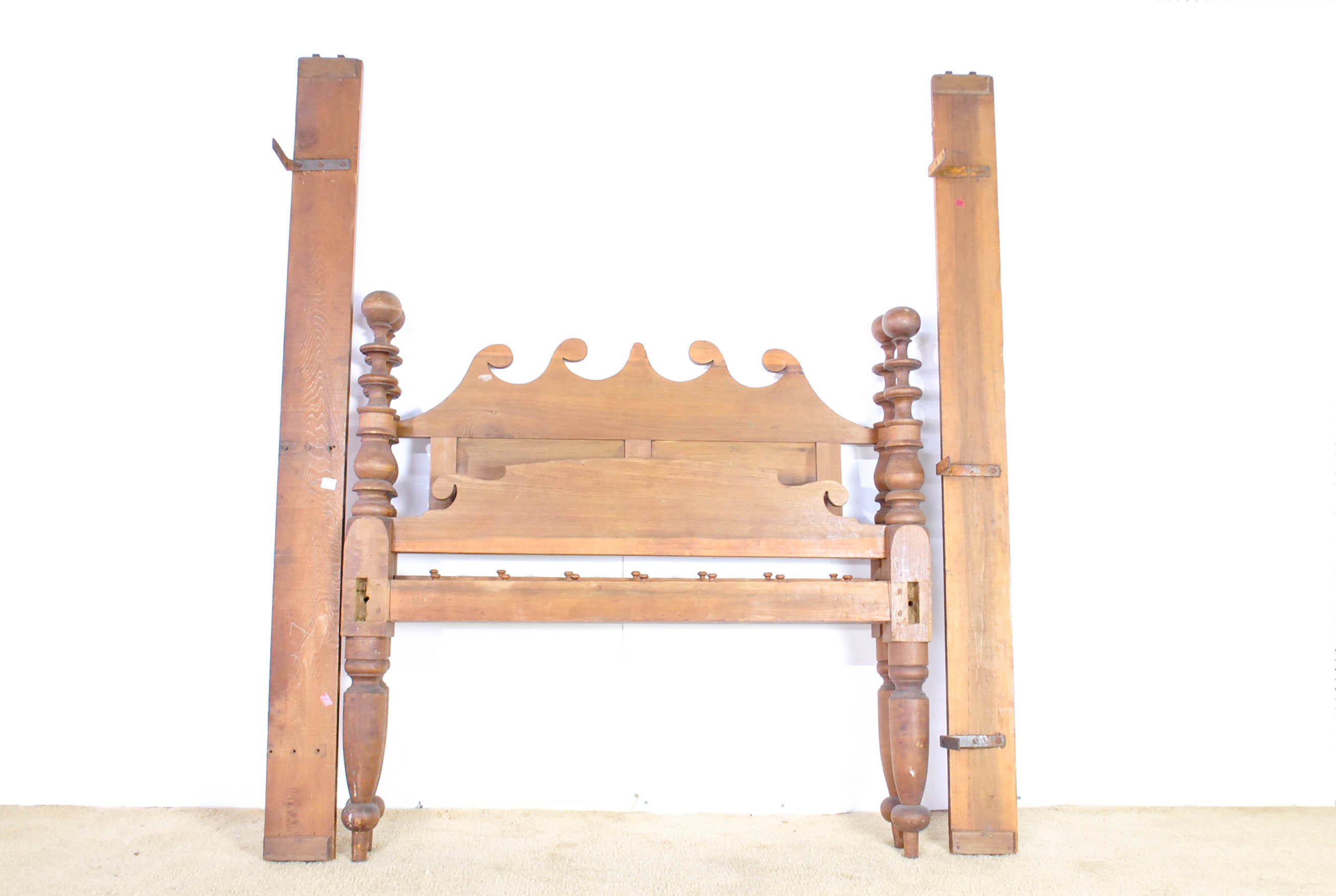 Vintage Cannonball Rope Bed EBTH