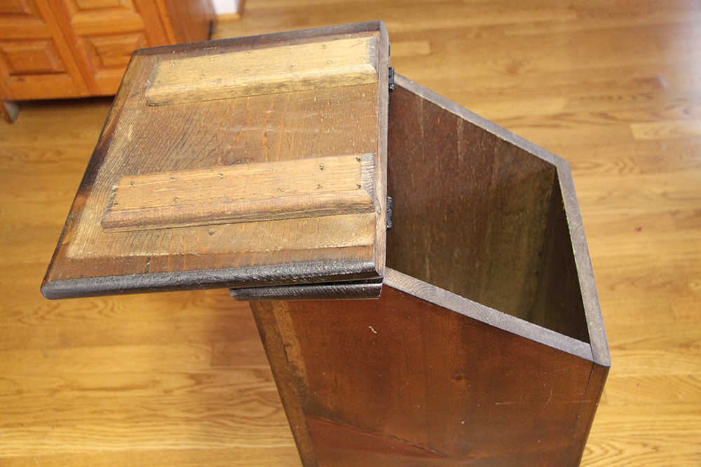 Vintage Potato and Onion Pine Storage Bin EBTH
