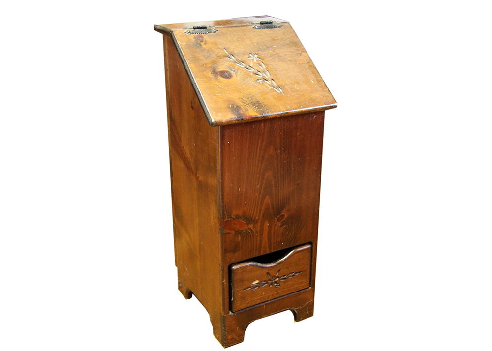 Vintage Potato and Onion Pine Storage Bin EBTH