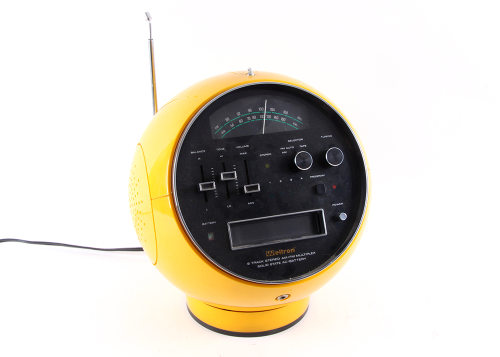 Vintage Weltron Space Ball EightTrack Stereo Radio Model 2001 EBTH