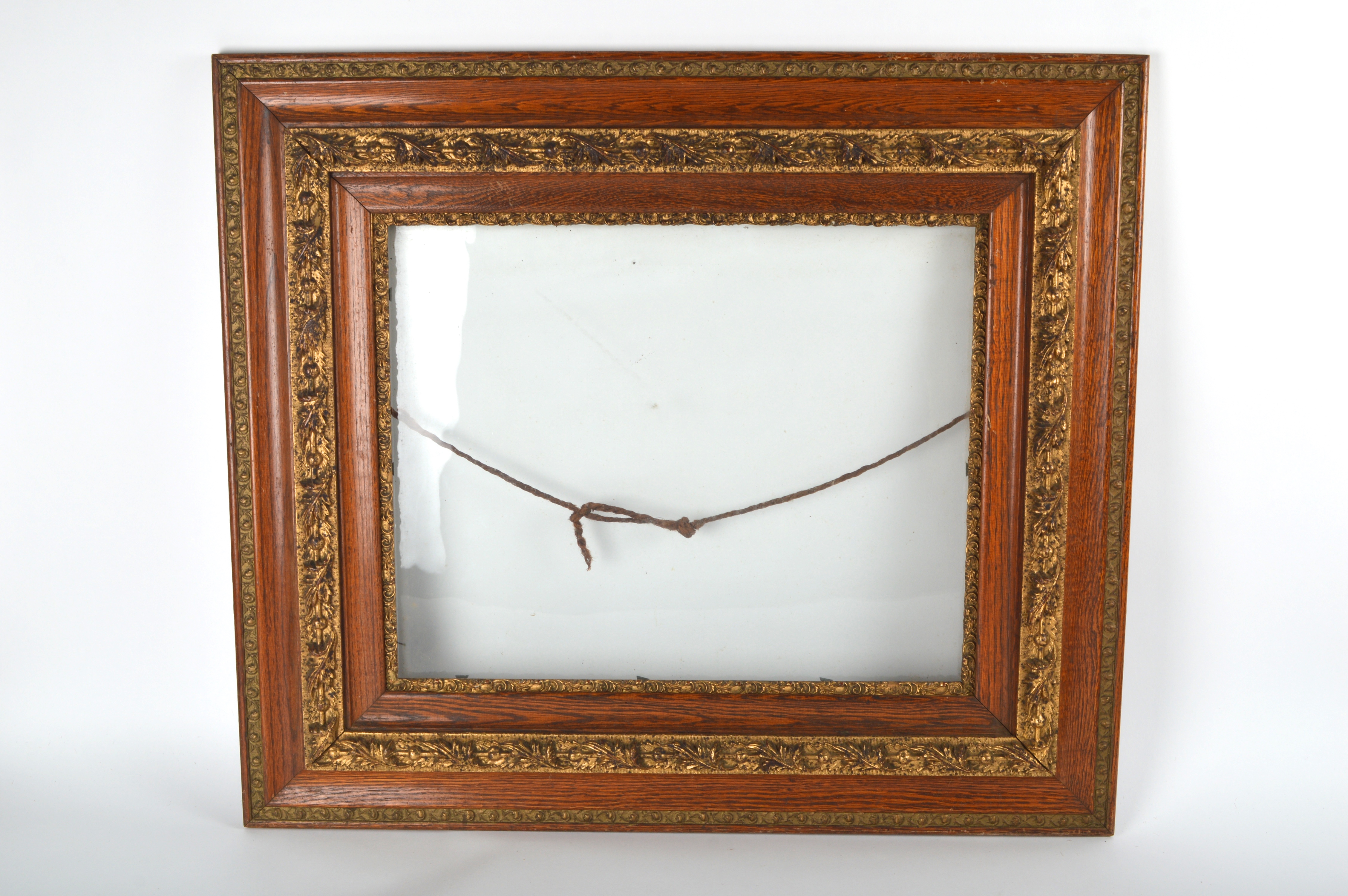 Antique Oak Picture Frame EBTH
