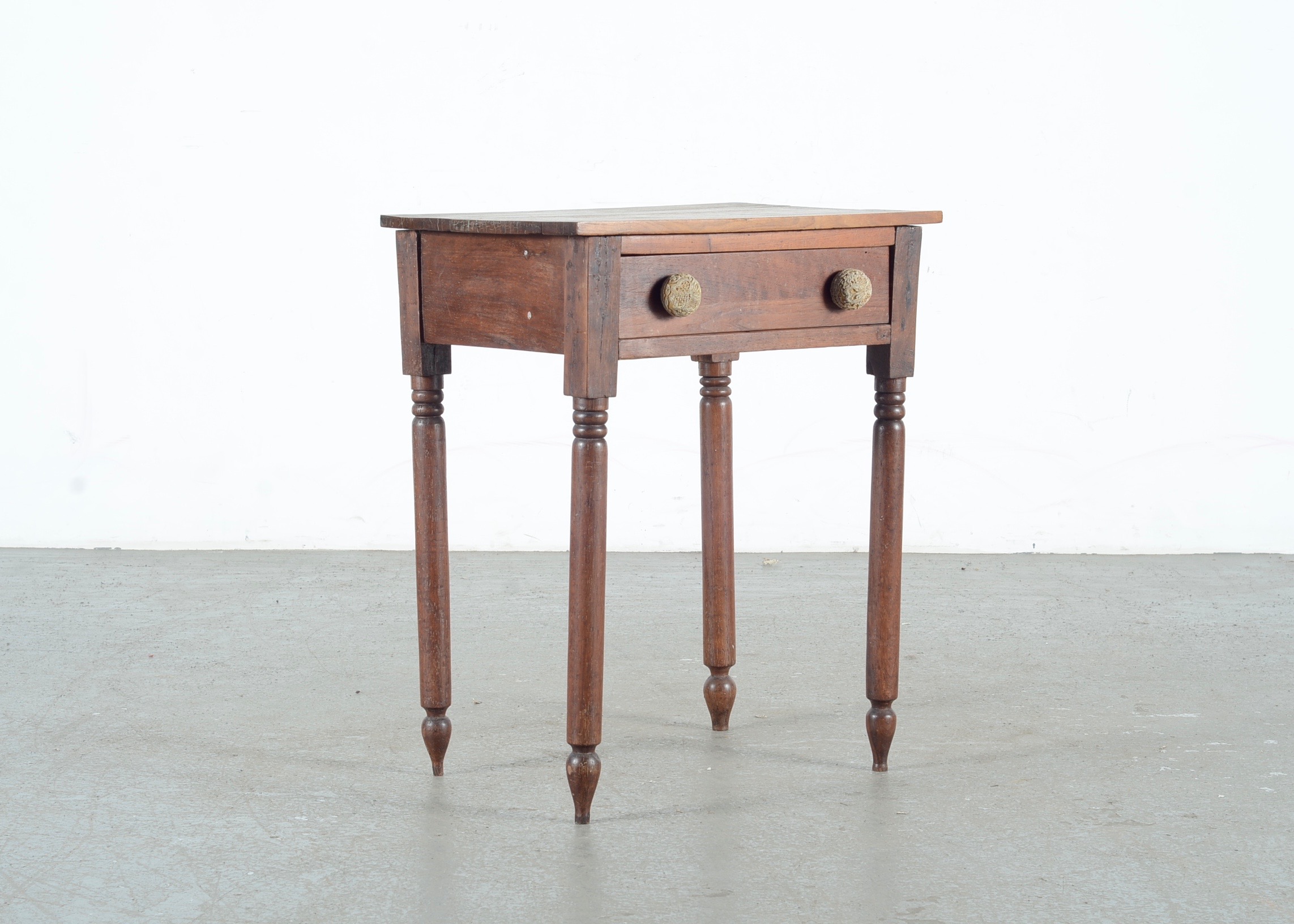 Antique Walnut Bedside Table EBTH