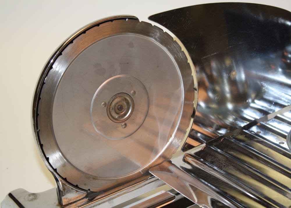 Vintage Chrome Electric Food Slicer by Rival MFG EBTH