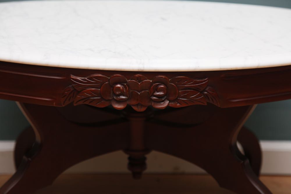 Pelham Shell & Leckie Italian Marble Top Coffee Table EBTH