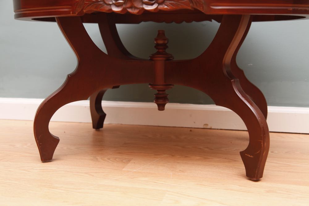 Pelham Shell & Leckie Italian Marble Top Coffee Table EBTH