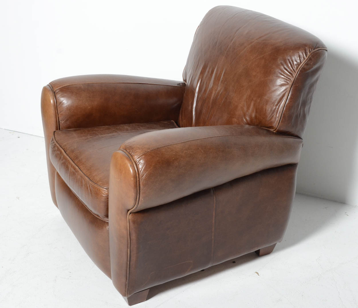 Mitchell Gold Brown Leather Recliner EBTH