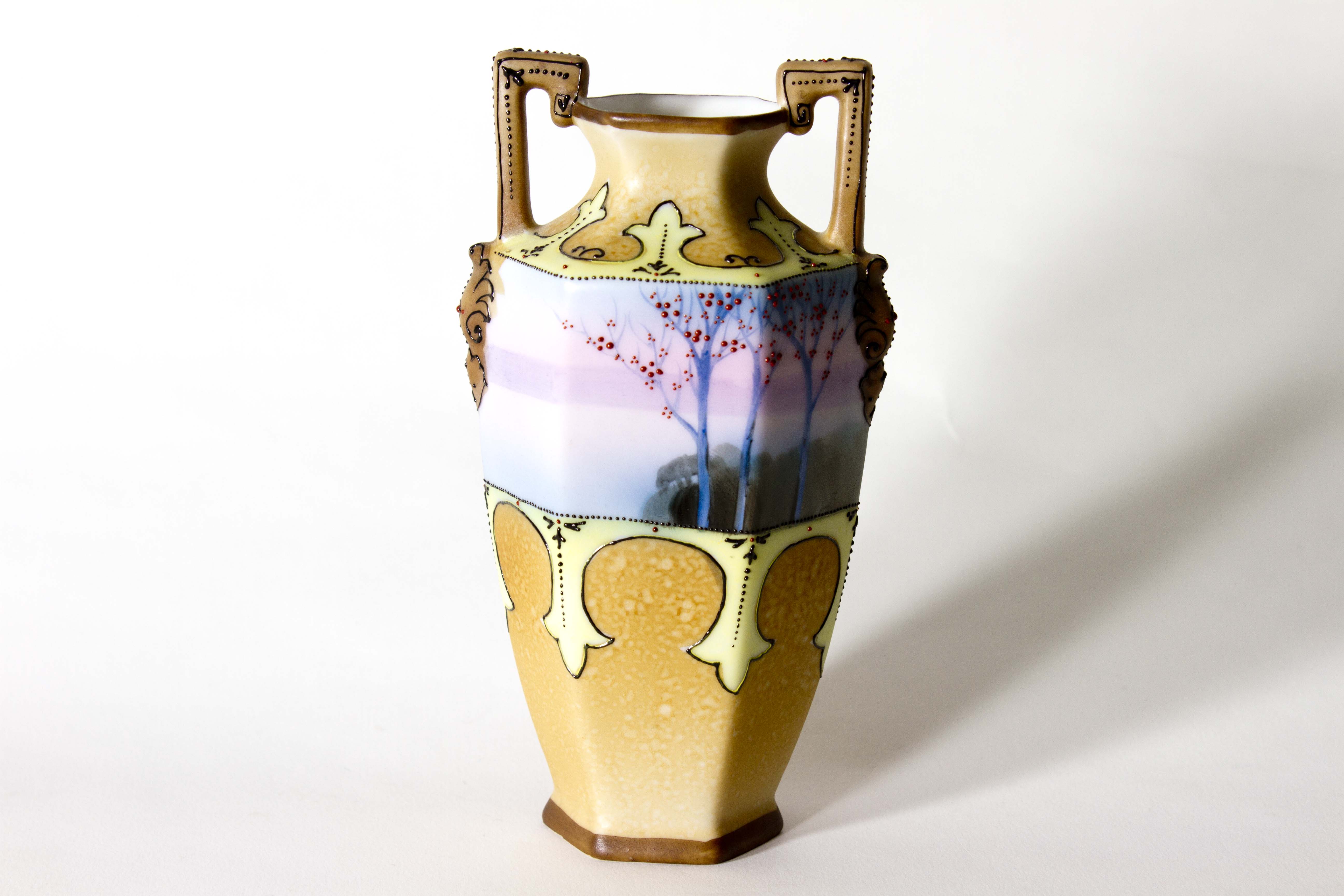 Nippon HandPainted Bud Vases EBTH