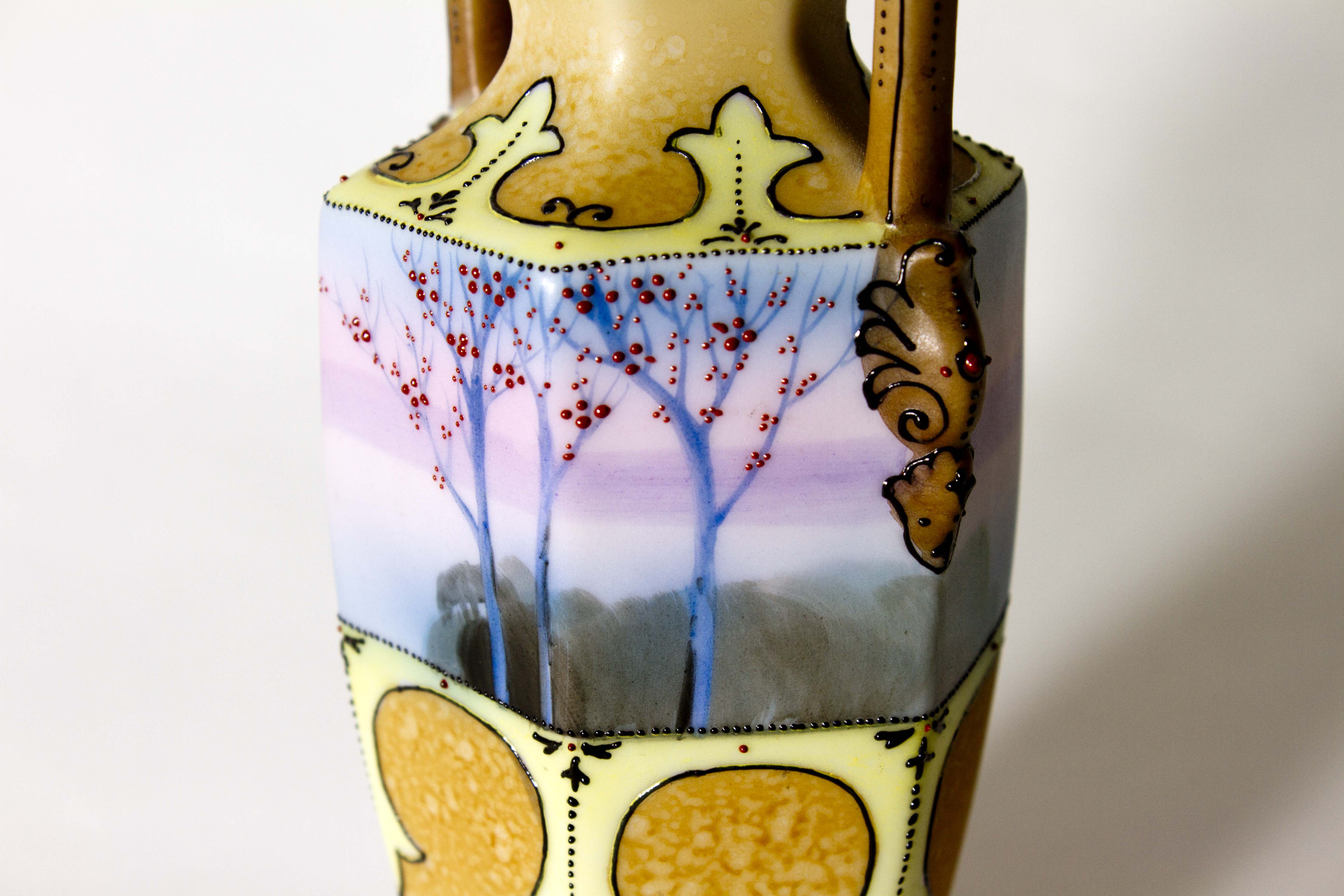 Nippon HandPainted Bud Vases EBTH