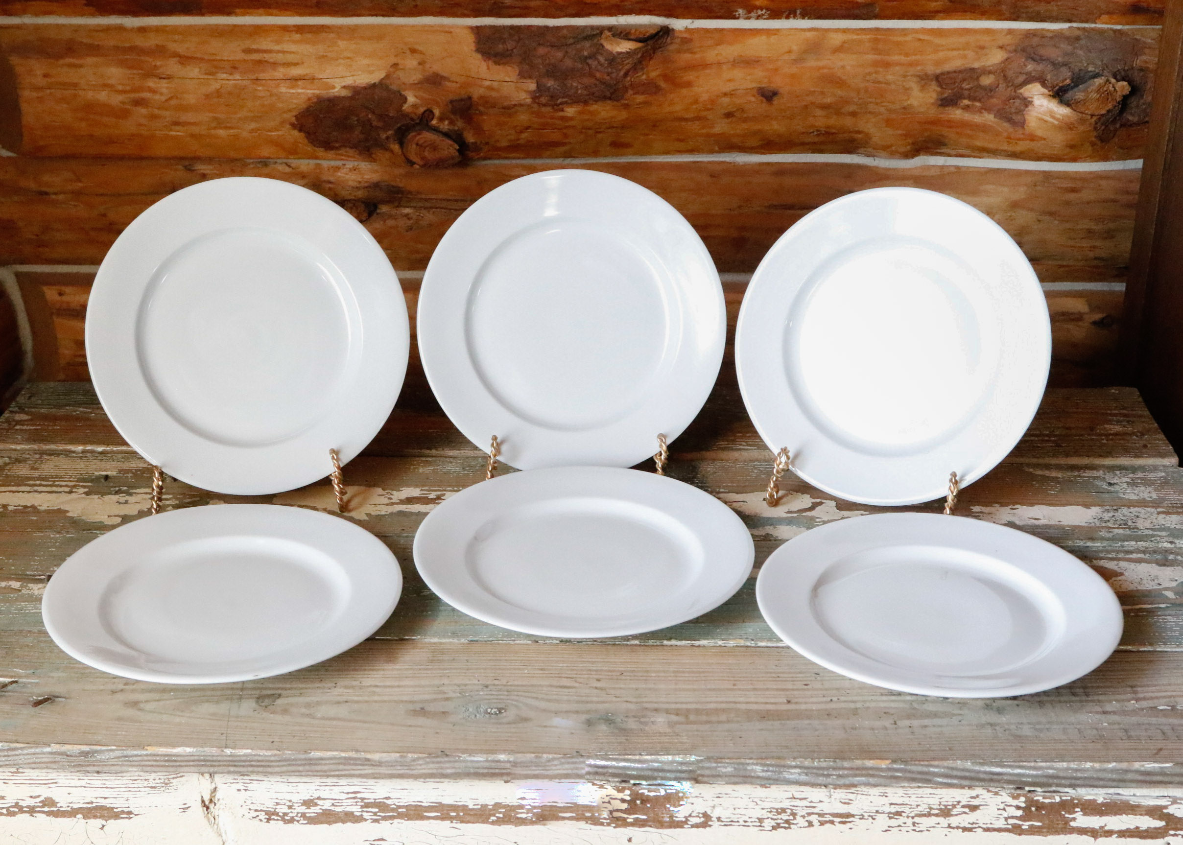 Six Delco Ceramicor Porcelain Dinner Plates EBTH
