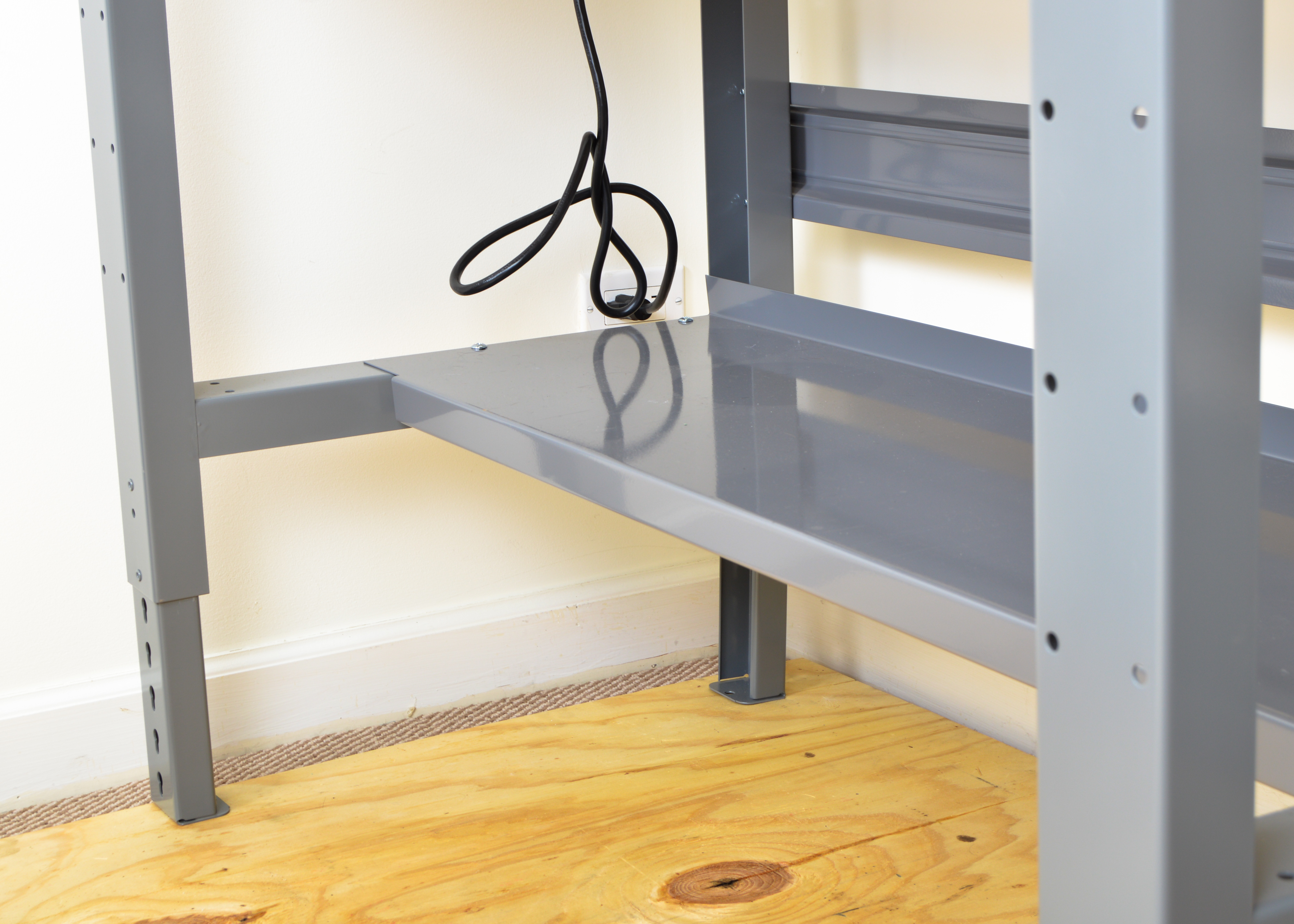 8' Work Table with Electric Outlets EBTH