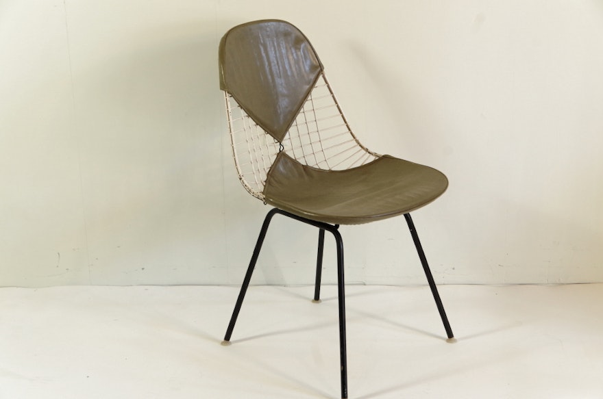 Eames Wire Chair With Bikini Pad For Herman Miller Ebth