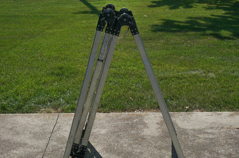 Professional Westway Adjustable Folding Aluminum Ladder EBTH