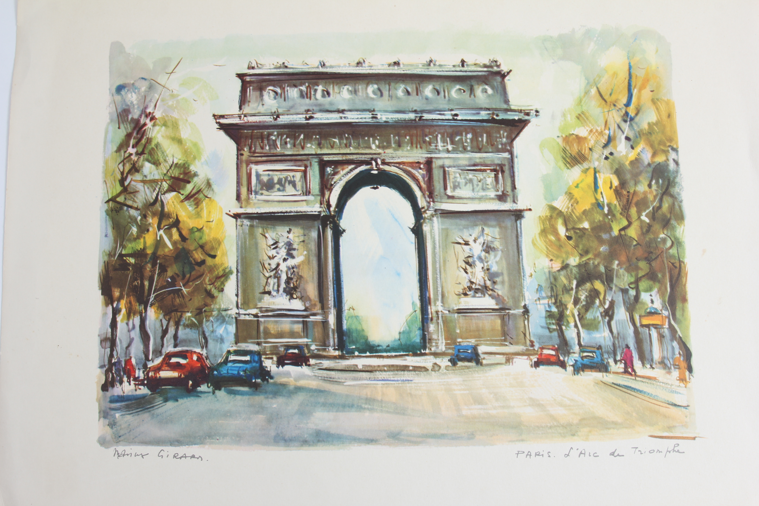 Collection of Marius Girard French Watercolor Prints | EBTH