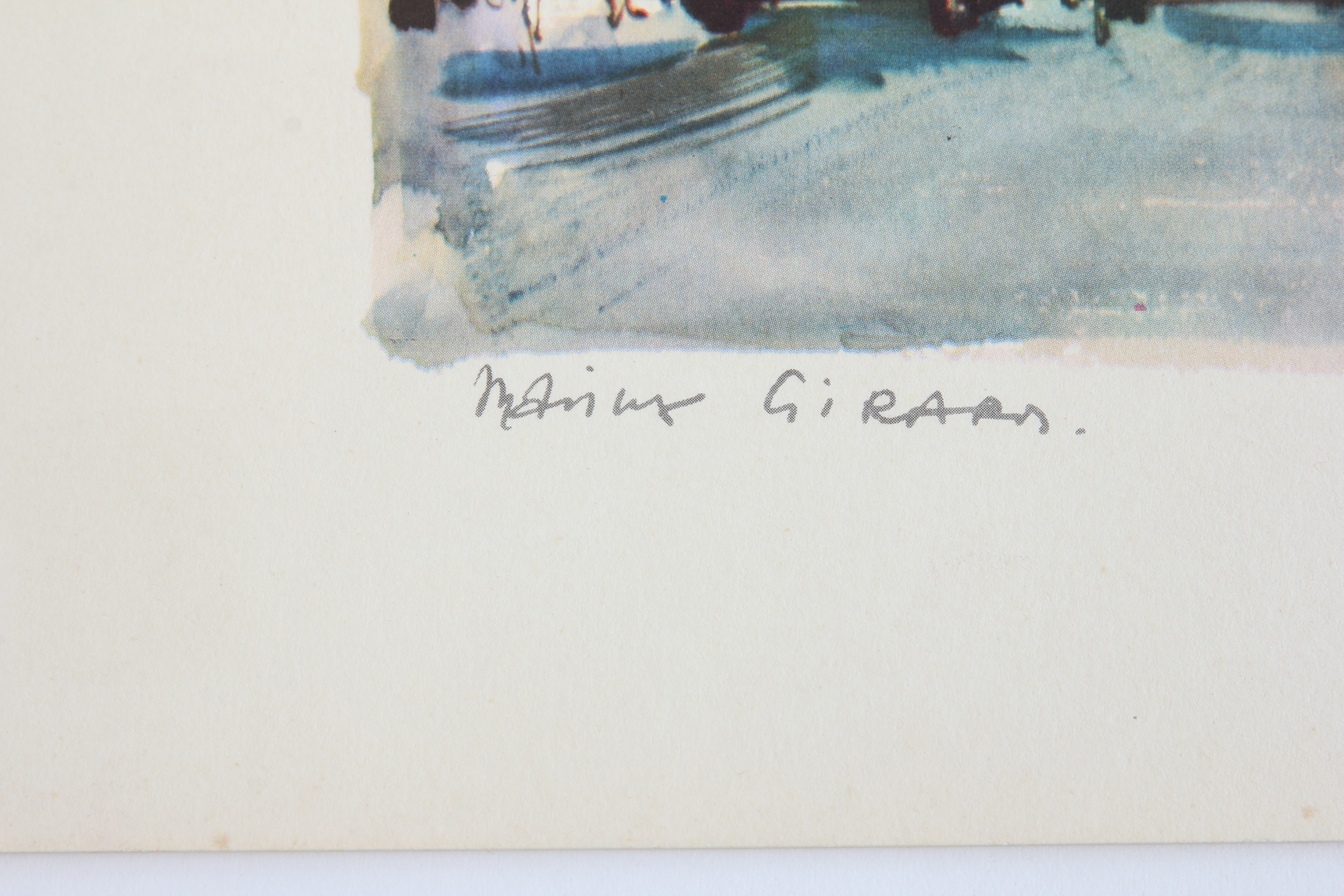 Collection of Marius Girard French Watercolor Prints | EBTH