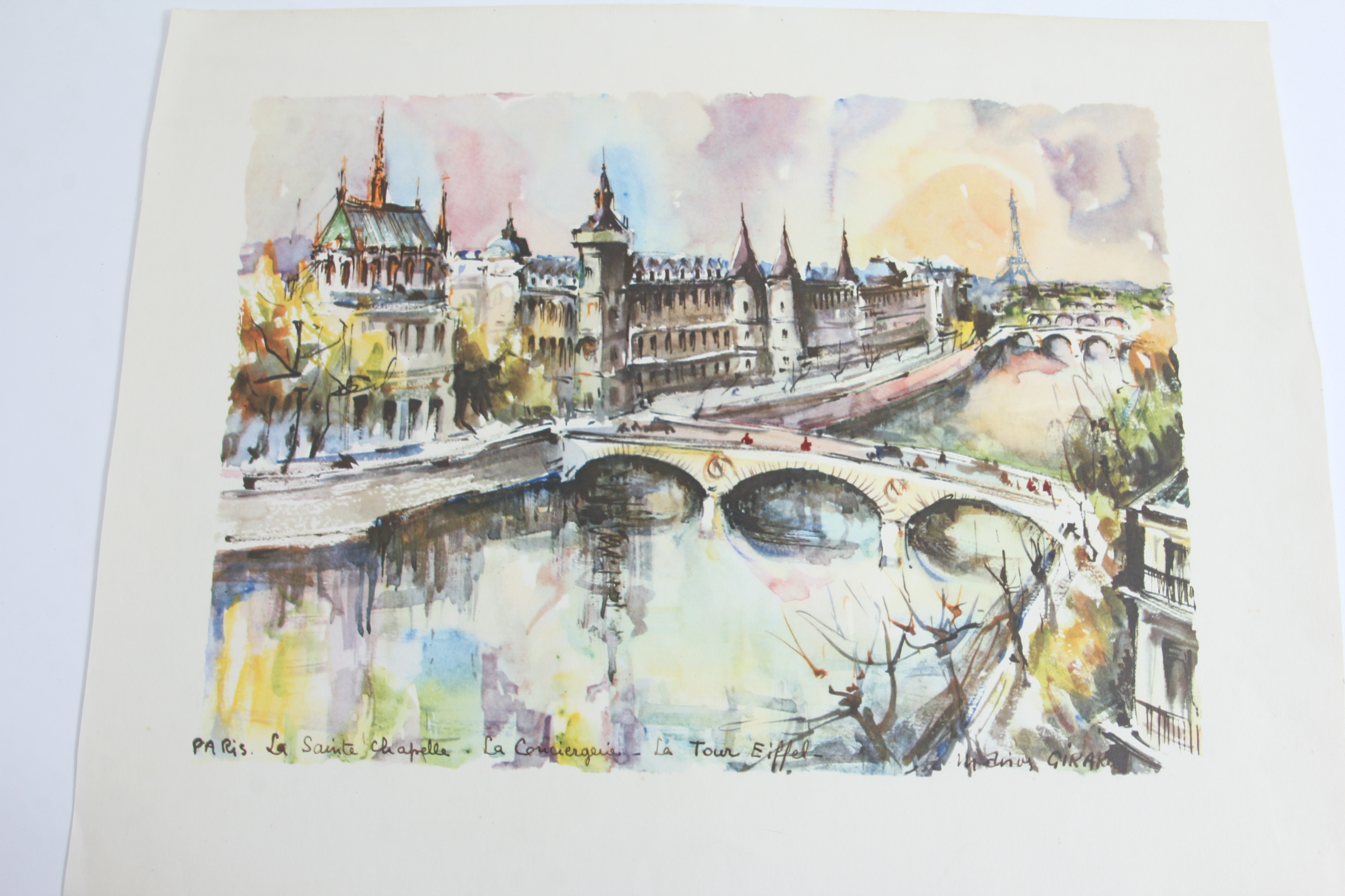 Collection of Marius Girard French Watercolor Prints | EBTH