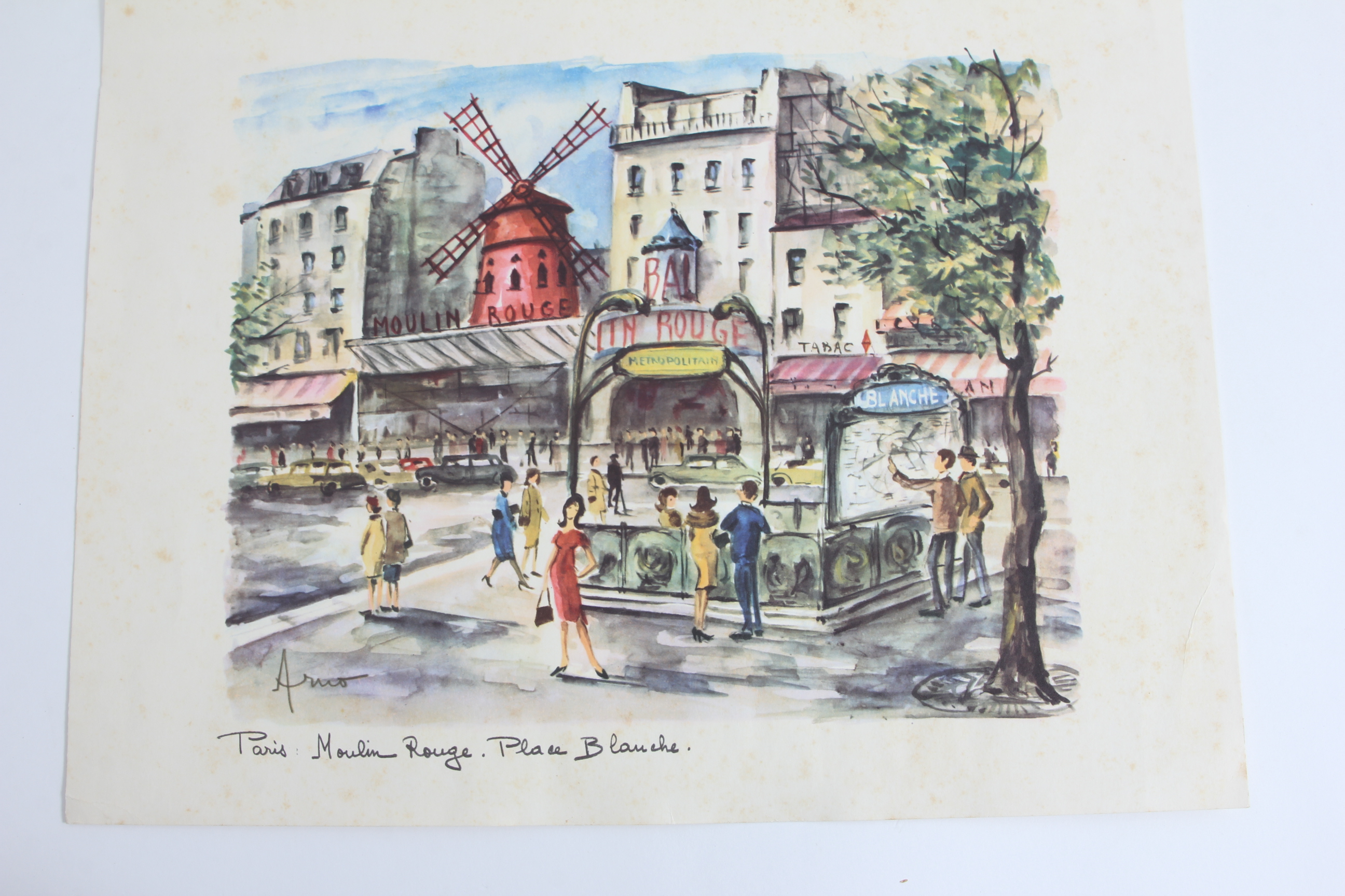 Collection of Marius Girard French Watercolor Prints | EBTH