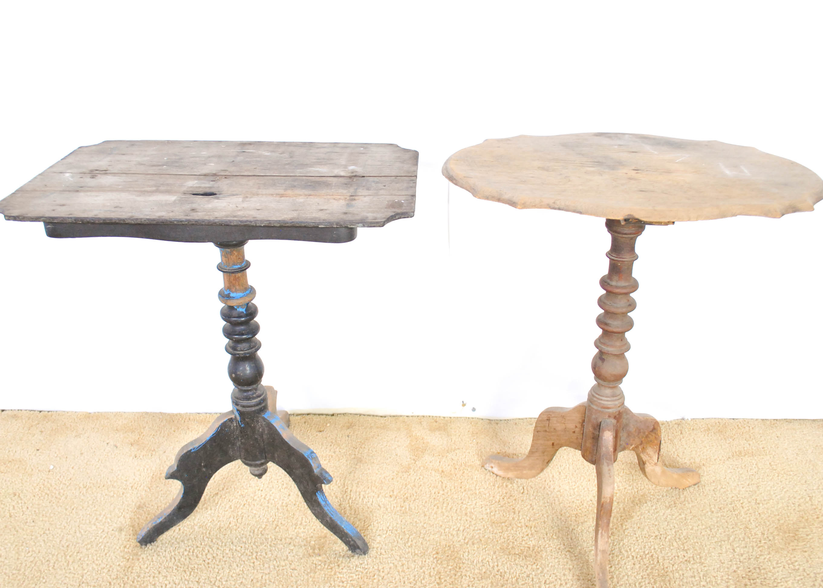 Pair of Wood Side Tables EBTH