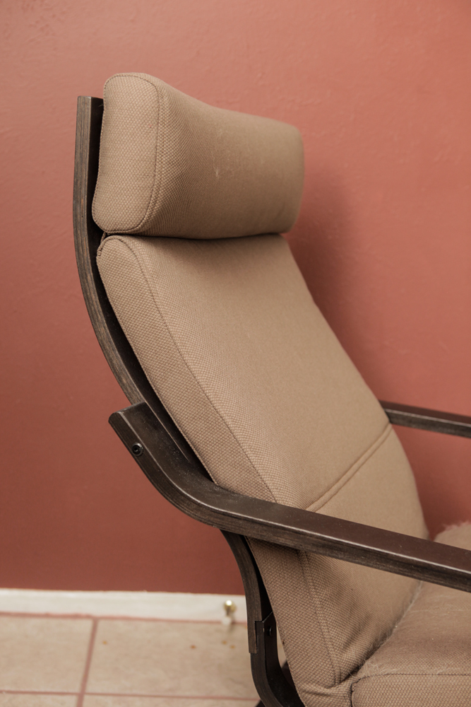 Ikea Poang Chair and Ottoman | EBTH