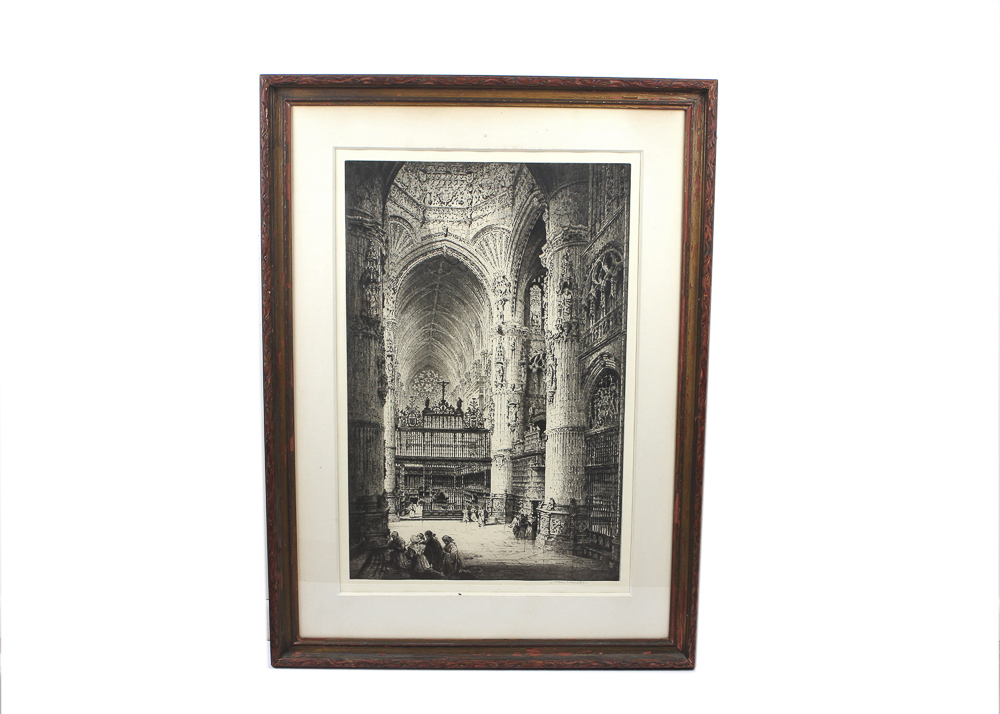 Framed Etching by Albany E. Howarth EBTH