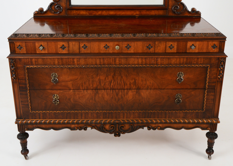 Walnut Carved Dresser by Blackhawk EBTH