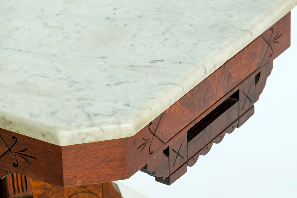 Marble Top Victorian Eastlake Coffee Table EBTH