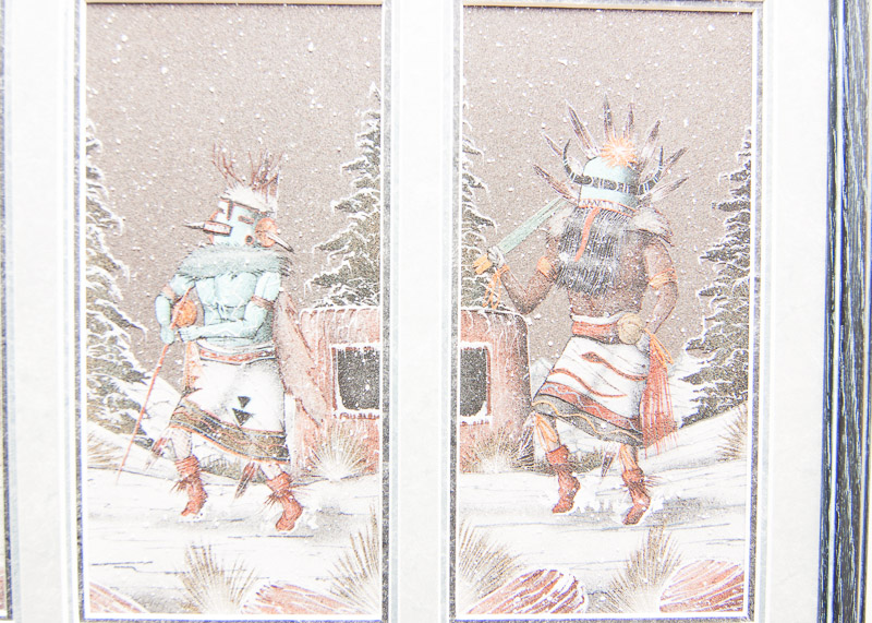 Navajo Ritual Dance Sand Painting by Gary Lee Blue Horse EBTH