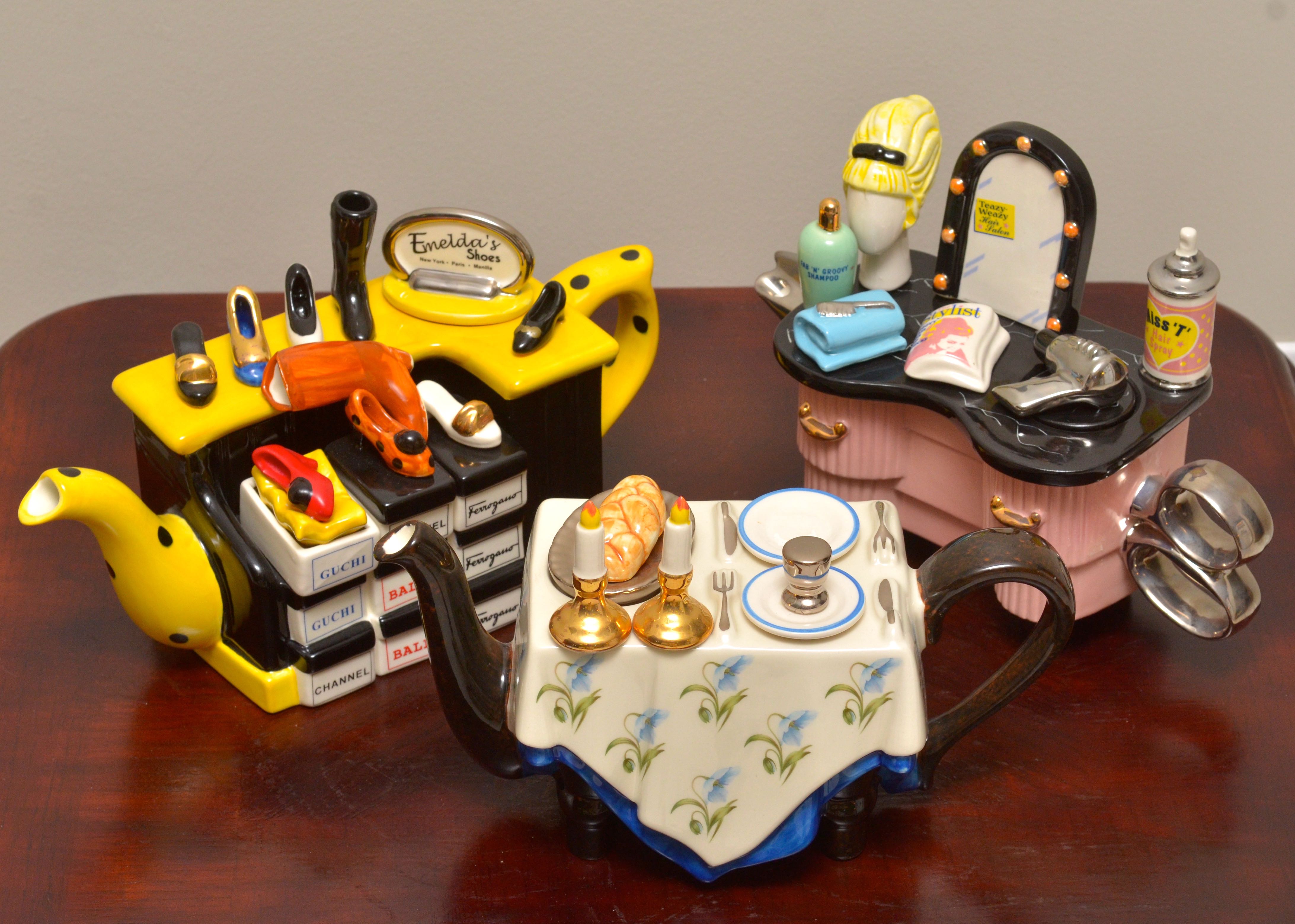 Three Collector Teapots EBTH