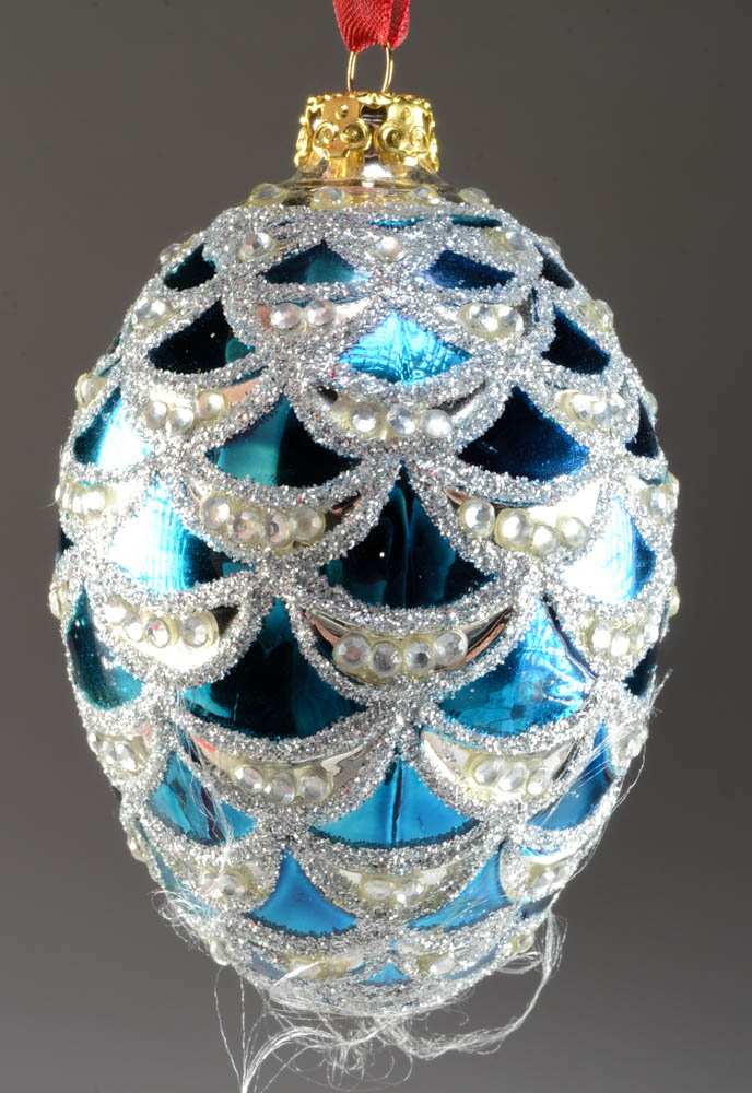 Set of Four Joan Rivers Faberge Egg Ornaments EBTH