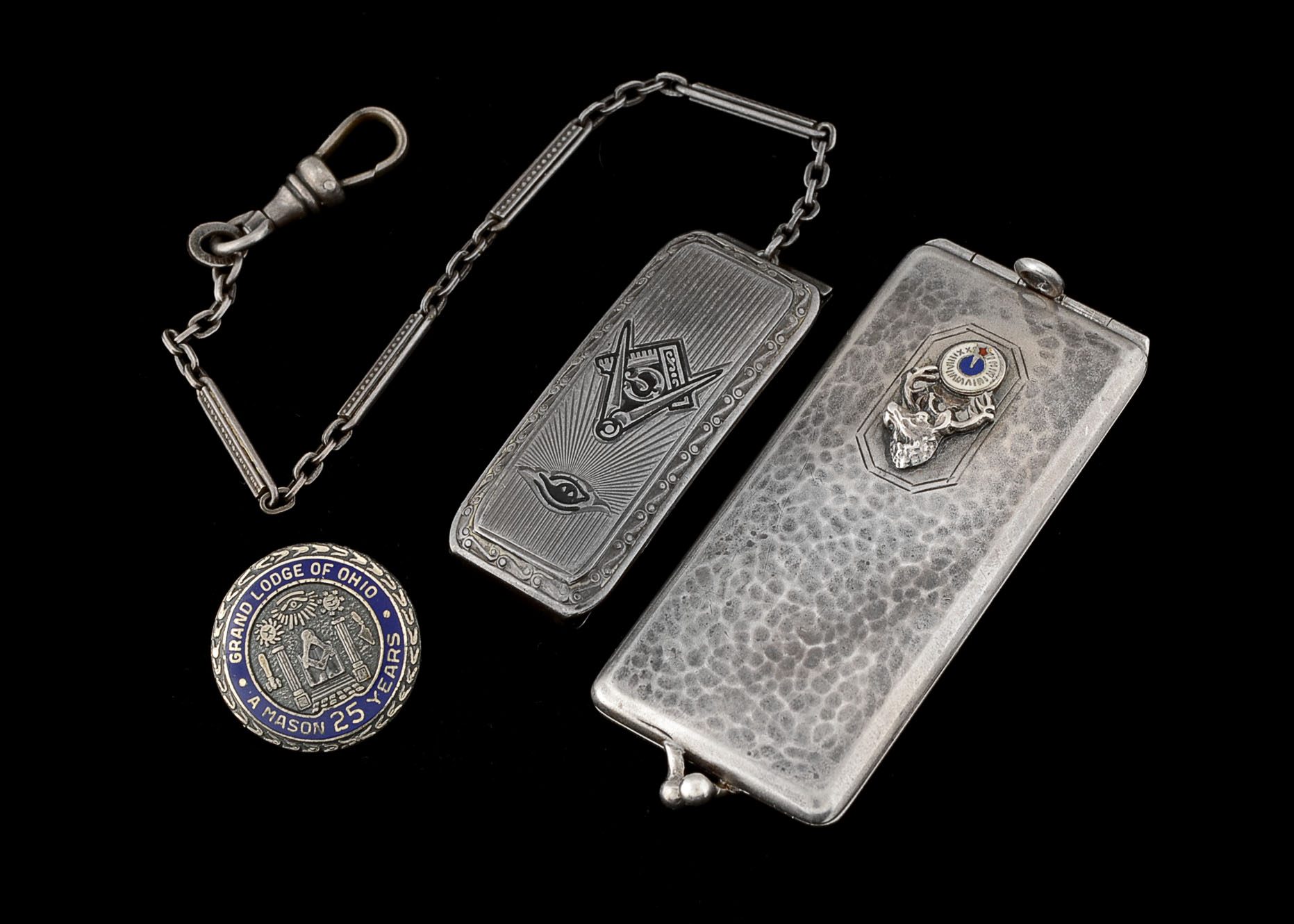 Sterling Freemason and Order of Elks Accessories EBTH
