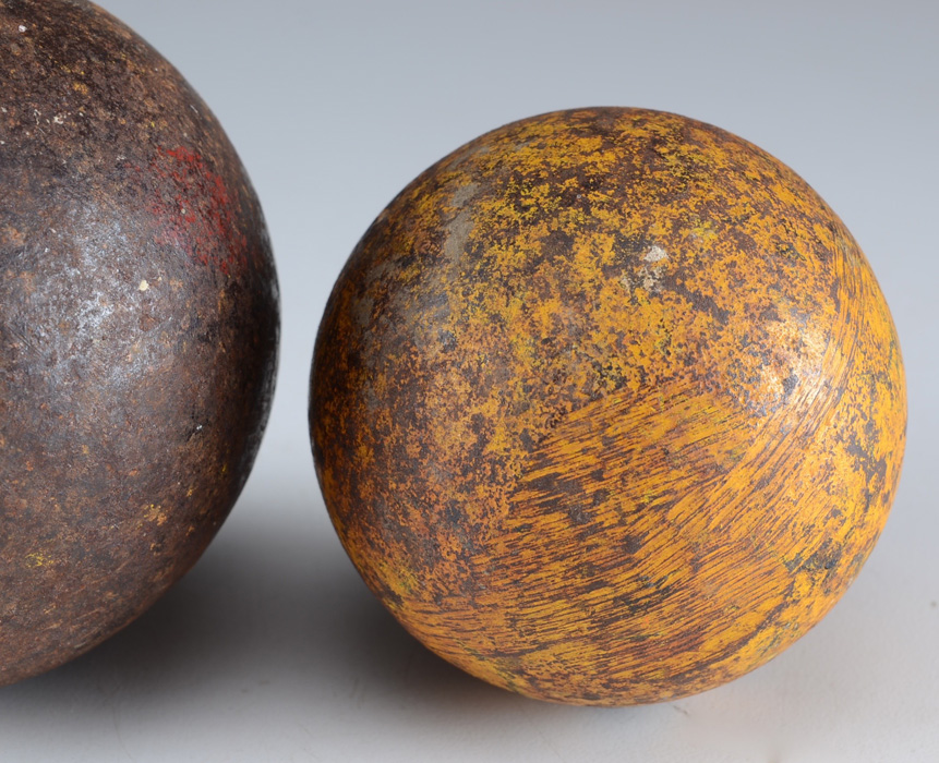 Two Antique ShotPut Balls EBTH