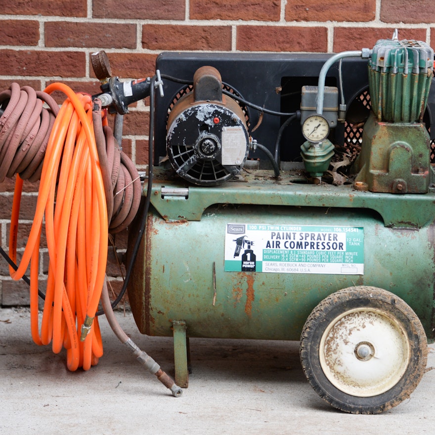 Sears Paint Sprayer Air Compressor EBTH Sears Paint Sprayer Air Compressor EBTH